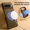 Premium Crazy Horse Genuine Leather Case For Google Pixel 9 Pro 7 6Pro 7A Phone Cover with Magnetic Protection Funda Back Shell 6