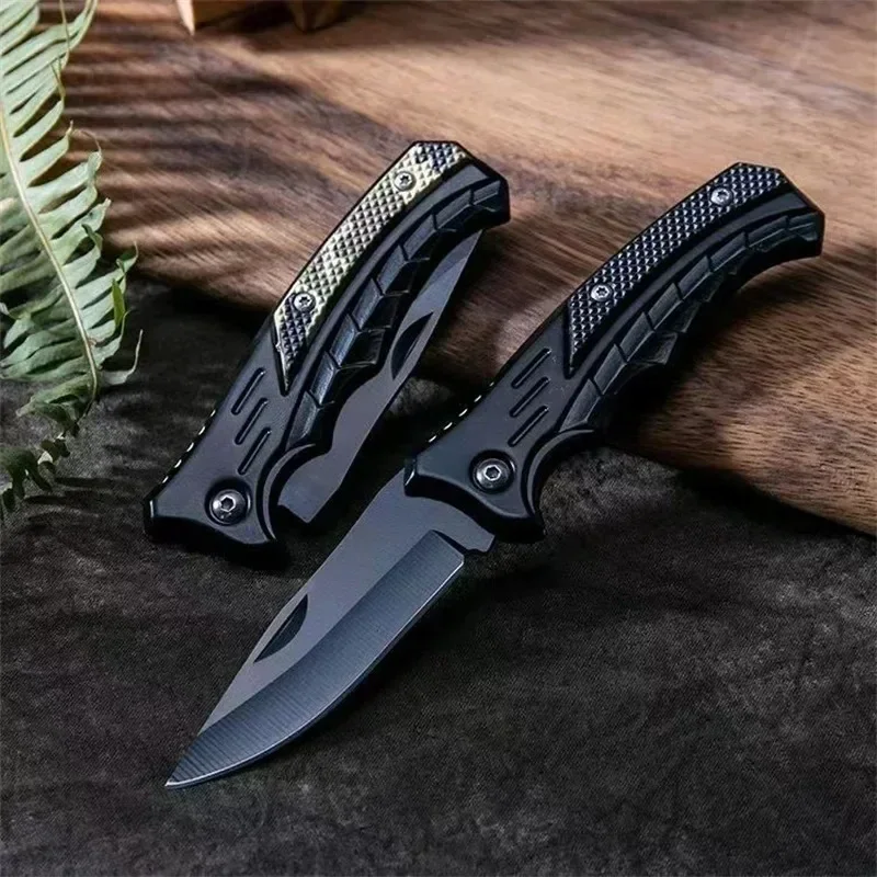 New Outdoor Camping EDC Stainless Steel Small Folding Knife, Stainless Steel Folding Knife, Multi-Functional Pocket Knife