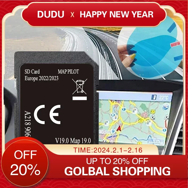 Nuova Classe A W176 / B / Cla / Gla Per Mercedes Garmin Map Pilot V19 Muslimex Sd Card 2022 Europa Uk Con Antiappannamento Reaview Sti