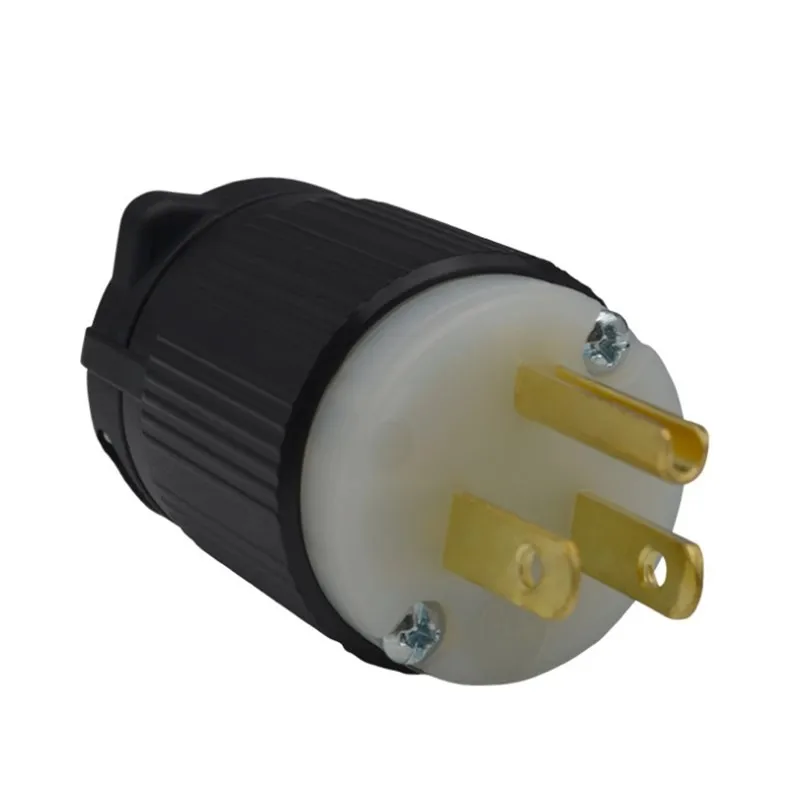 1pcs 5-15P American standard industrial plug UL certified plug American wiring hair motor