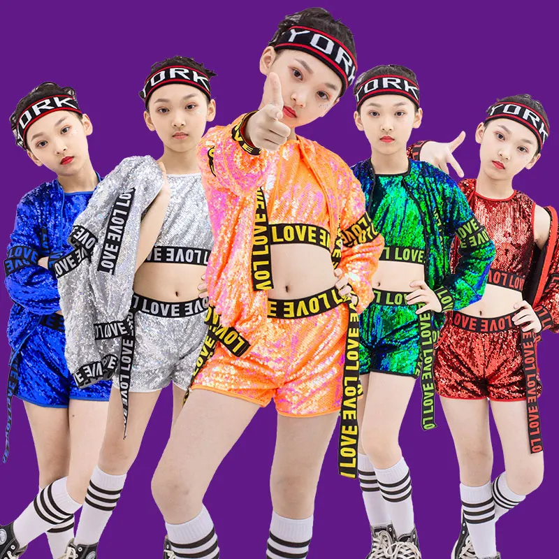 

3 шт., Детский костюм для джазовых танцев, в стиле хип-хоп