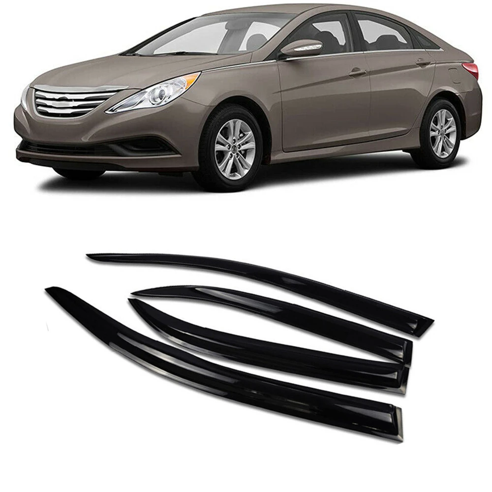 

For Hyundai Sonata 2011 2012 2013 2014 Window Visor Rain Guard Weather Shield Wind Deflector Slim Trim Awning Shelter Raincoats