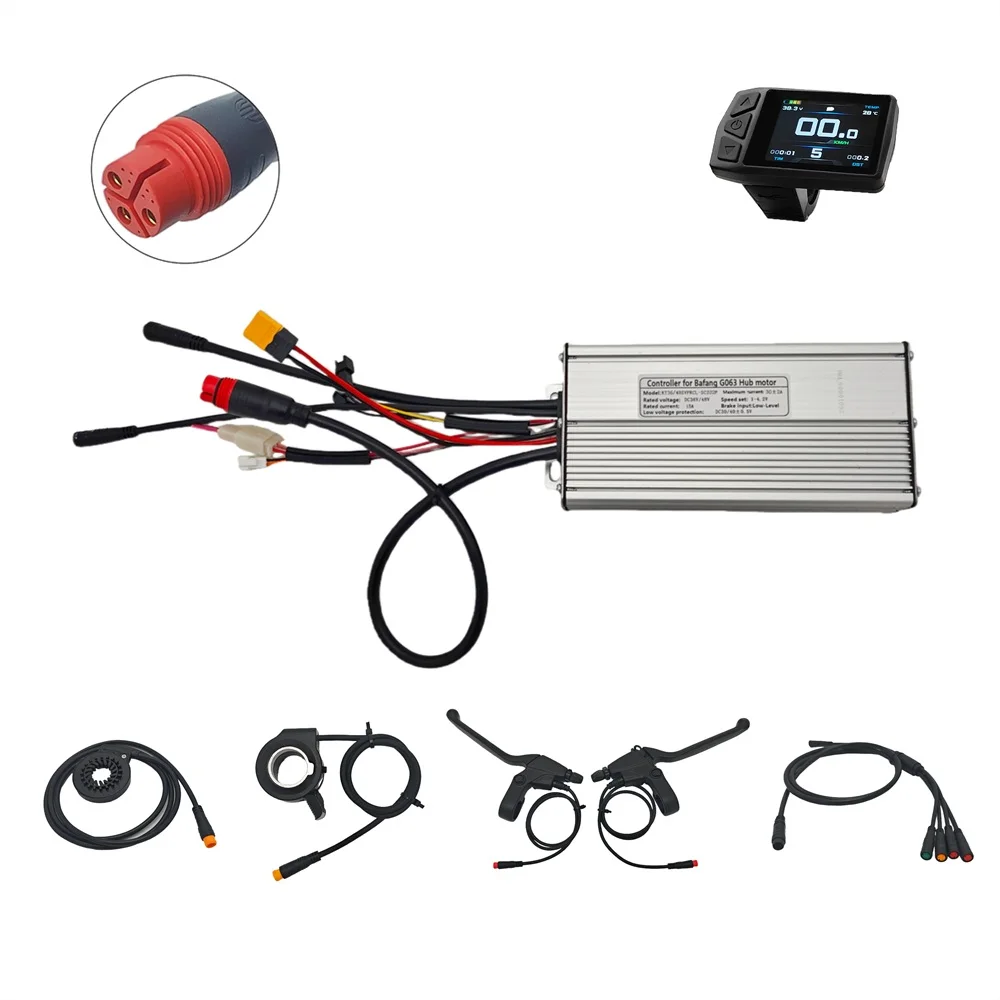 바팡 G063 허브 모터 팻 휠 전기 자전거용 48V 1000W 30A 컨트롤러 디스플..