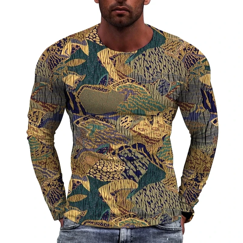 

Spring and Summer Fashion New Literary and Minimalist Design Original Su Style Men's Leisure Sports Clothing Long sleevedT-shirt
