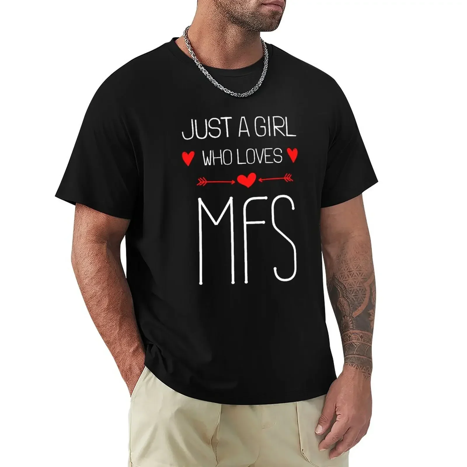 

heavyweight Informal Hot Sale Round Collar harajuku Crewneck Married At The First Sight Just a Girl Who Loves MFS T-Shirt 2024