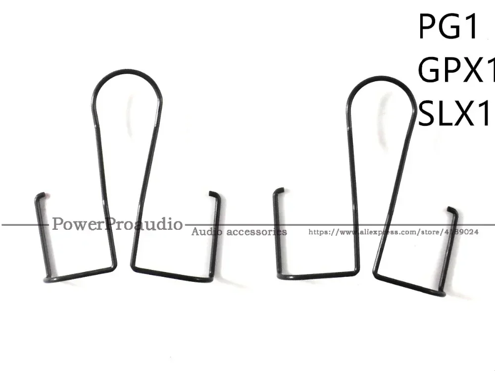 Clip De Cinturón De Metal De Repuesto Para Transmisores Shure - Compatible Con Series PGX1, SLX1, PG1, Pack De 2 Unidades