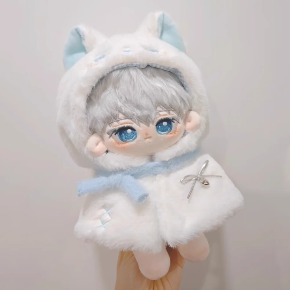 Plush Cloak 10cm Cotton Doll Clothes Dress Up Suit 20cm Doll Clothes Outfit Cute Blue Doll Clothes Set 10/20cm Cotton Doll