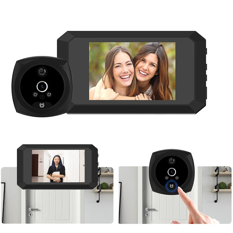 

3.5 Inch LCD Screen Digital Doorbell Video Peephole Door Eye Viewer Camera Night Vision Motion Detection Home Security Doorbell