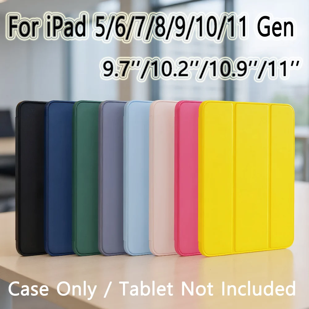 Para iPad A16 5th 6th 7th 8th 9th 10th 11th Generación Funda magnética para iPad 9,7 10,2 10,9 11 Flip Smart Cover