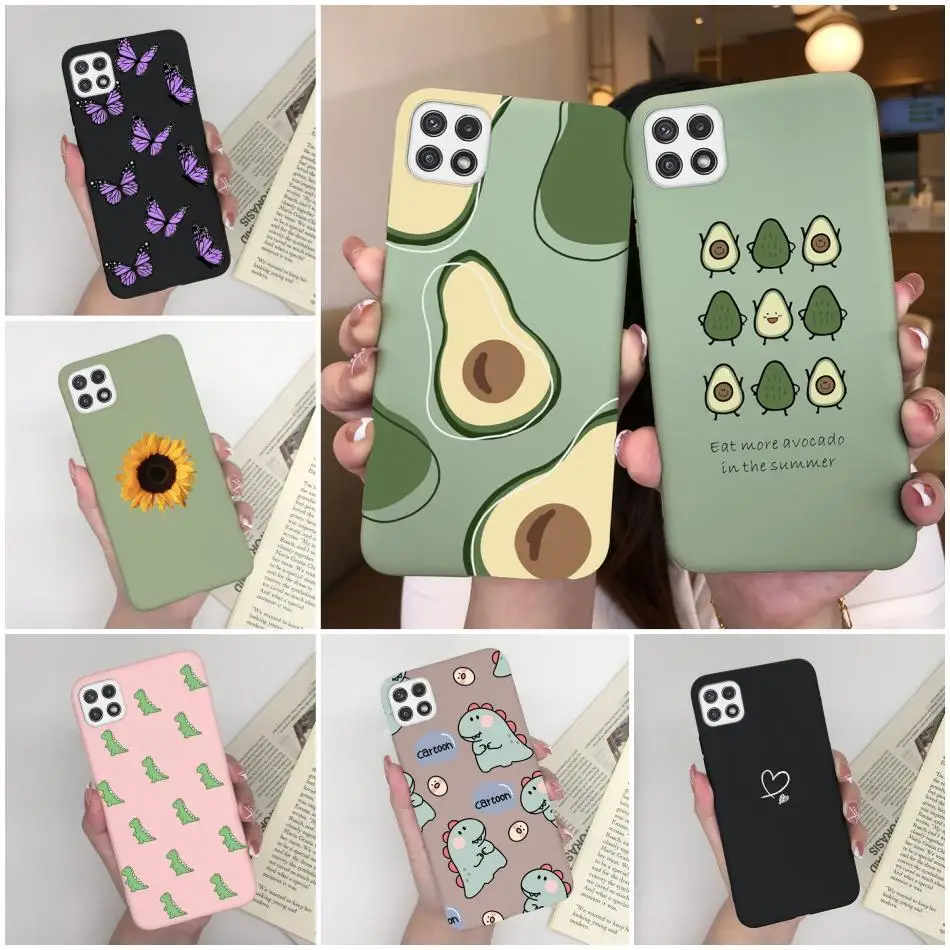 Cute Avocado Silicon Soft Phone Cover - Colorful Shell for Samsung Galaxy A Series