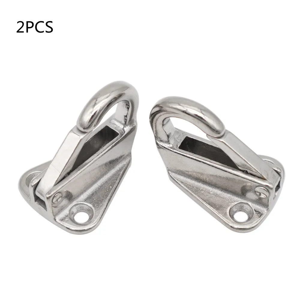 2Pcs Marine 316 Stainless Steel Spring Snap Fending Hook Fender Boat Hardware Marine Boat Spring Locked Fender Hook 2pcs marine stainless steel 60mm boat door stud closet catch furniture cabinet door dual ball roller catch latch hardware