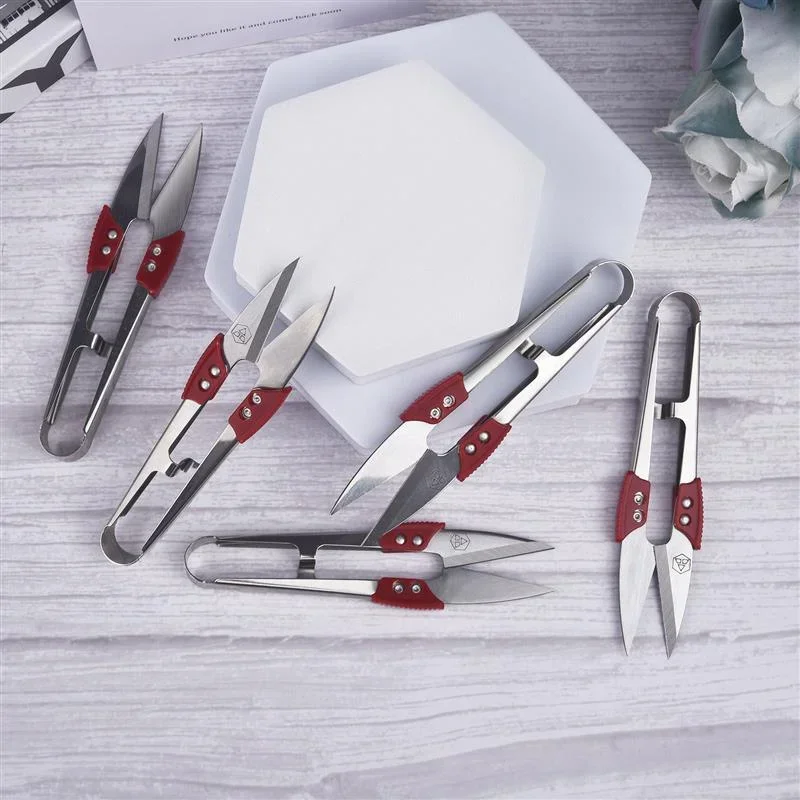 Stainless Steel Yarn Shears Cutting Sewing Scissors Shear Cross Stitch Scissors Embroidery Scissor U Thread For Fabric sewing scissors,craft scissors,sewing supplies,household scissors