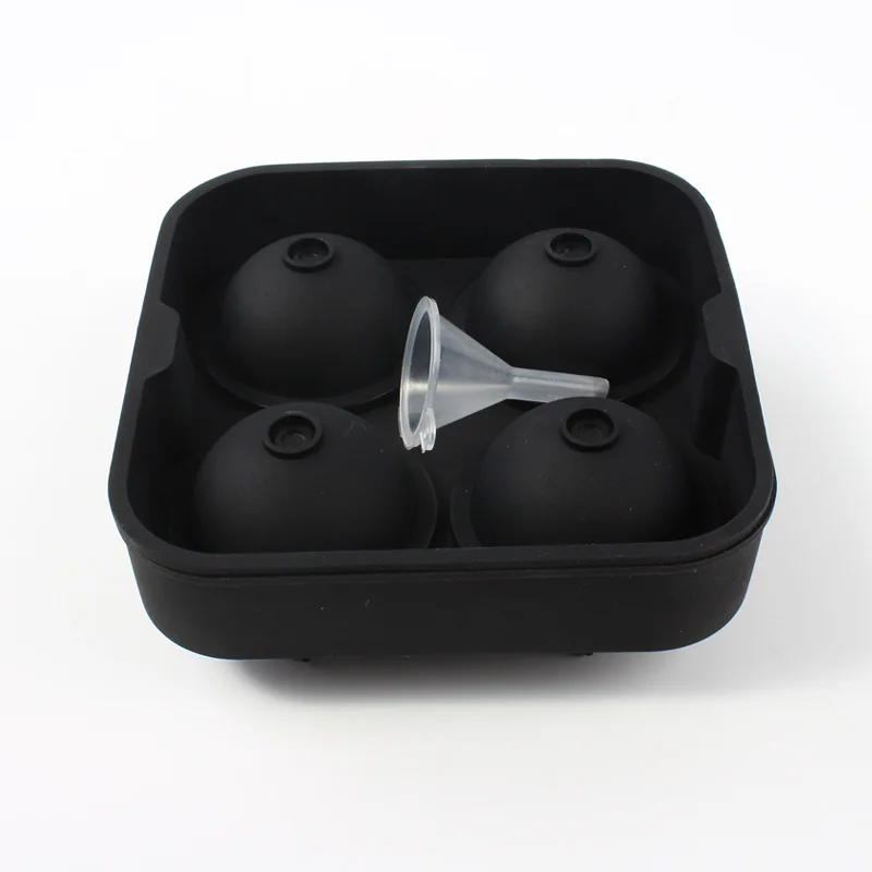 Silicone Ice Ball Maker Grande 3D Grande Sfera Rotonda Palline Alte Forma di Ghiaccio Cubo Stampo Vassoio per Congelatore Whisky Cocktail Bar Strumenti