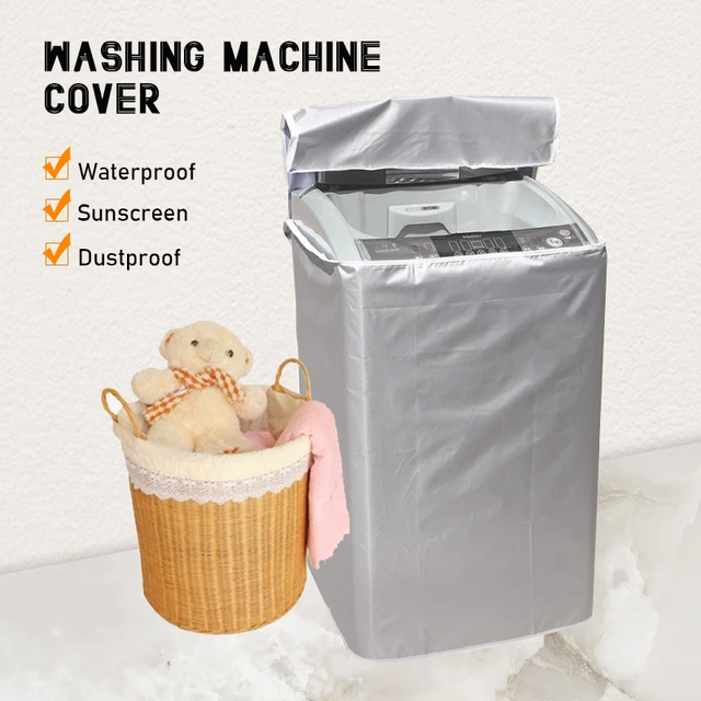 Waterproof Washer and Dryer Covers Dryer Cover Polyester Protector Washing Machine Cover for Front Load Washer Dryers Roller Washer 4 Covers 65cm x