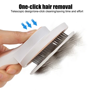 Cleaning and Beauty Products Cat Hair Cleaner Plastic Self Cleaning Brush Pet Accessories Pet Comb 5