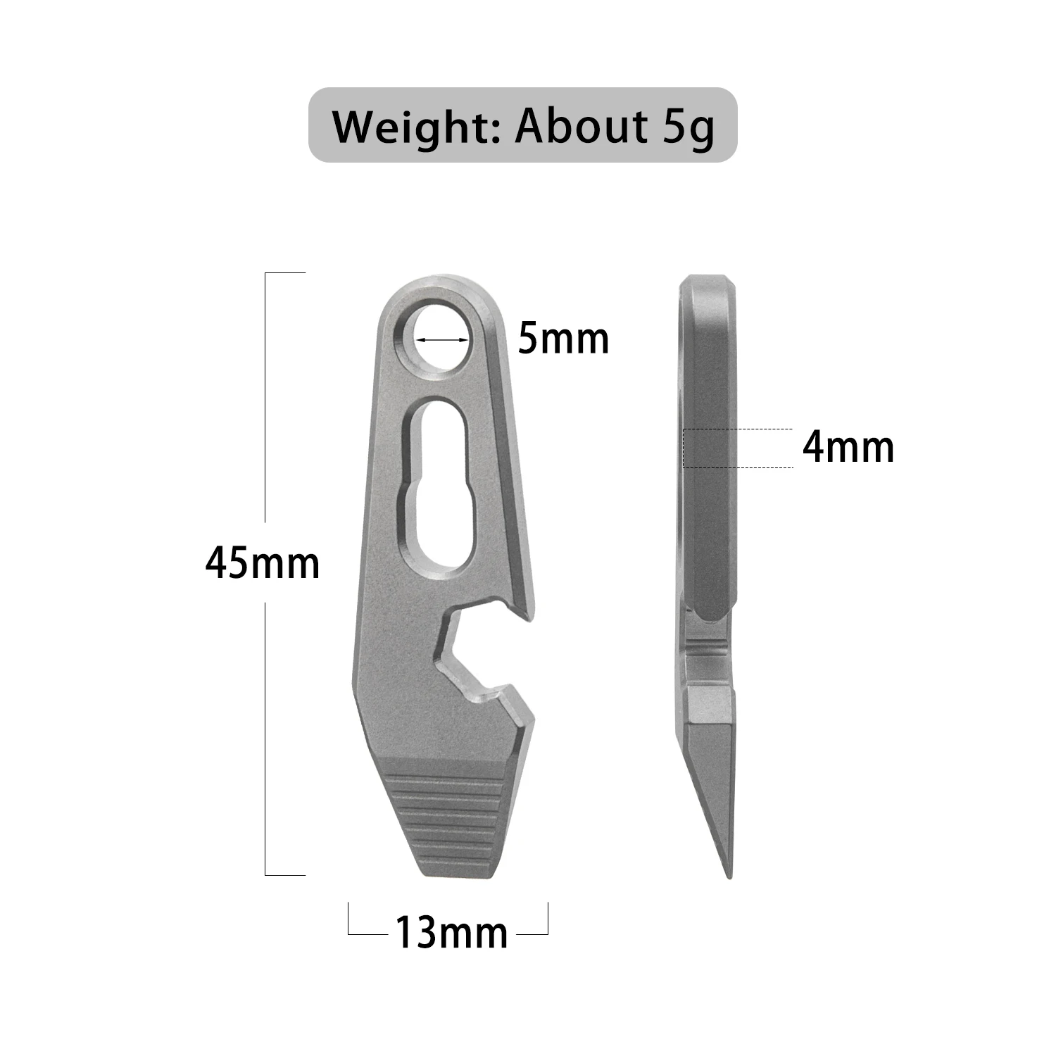1pc Mini Pry Bar Multifunctional Manual Tool Bottle Opener Portable Backpack Pendant EDC