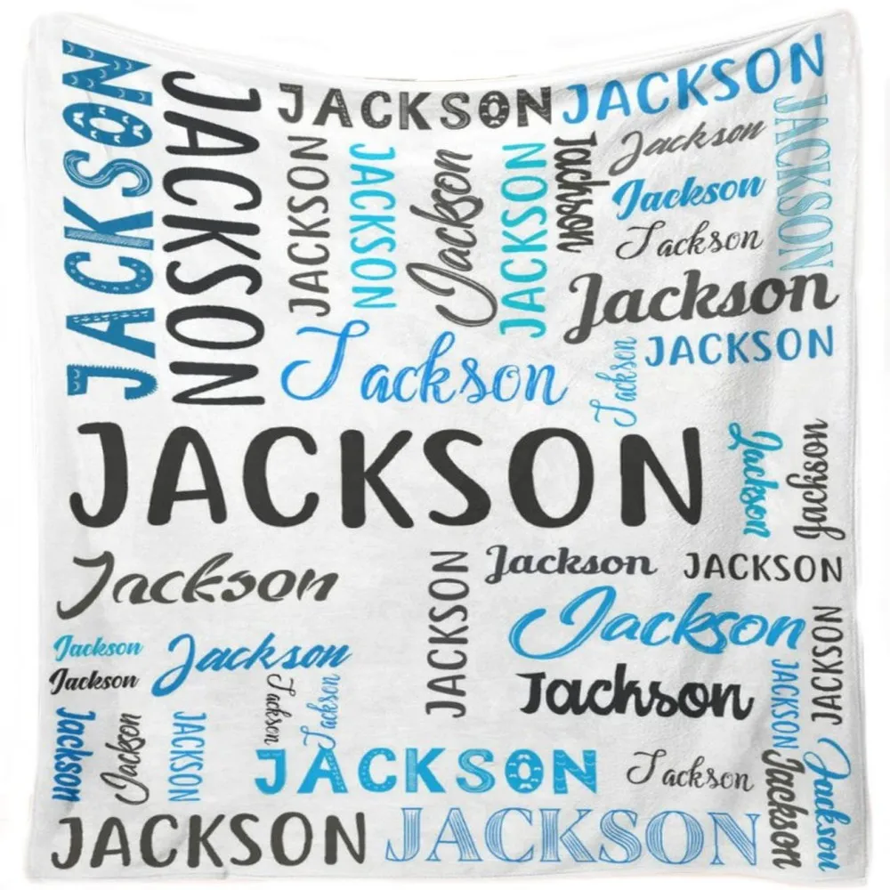 Personalized Fleece Throw Blankets 2