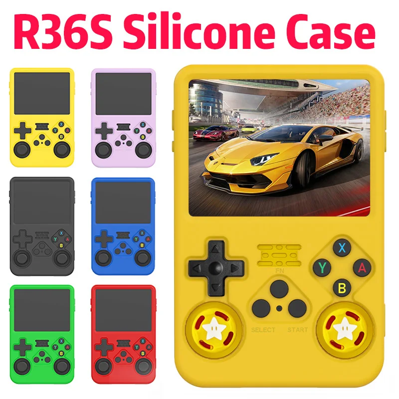 Silicone Protective Case R36S Handheld Game Console Anti-Scratch Soft Shell Durable Cover Gaming Devices
