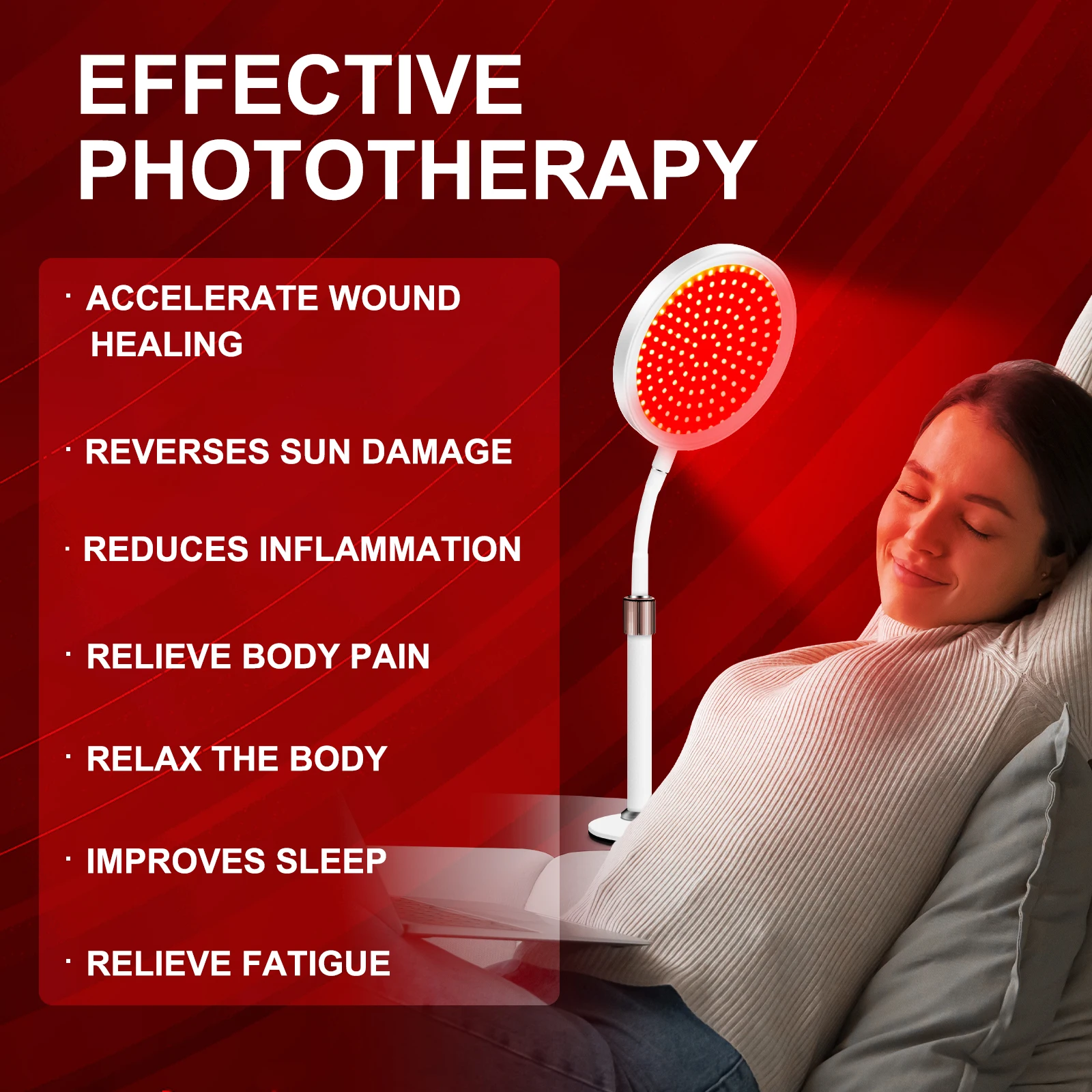 Dual-Wavelength Lamp 660nm & 850nm for Collagen Boost & Skin Repair