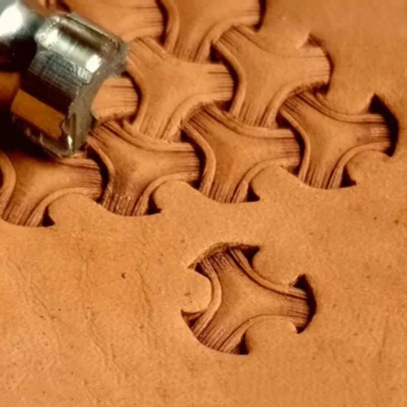 Embossed punched stamp leather craft tools Leather curved nail pattern engraving stamp 3D printing tools