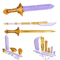 KPop-Demon Hunter Rumi Cosplay Sword Movie Costume Accessories Kawaii Long Knife Purple Sword Hot Christmas Roleplay Prop Gift