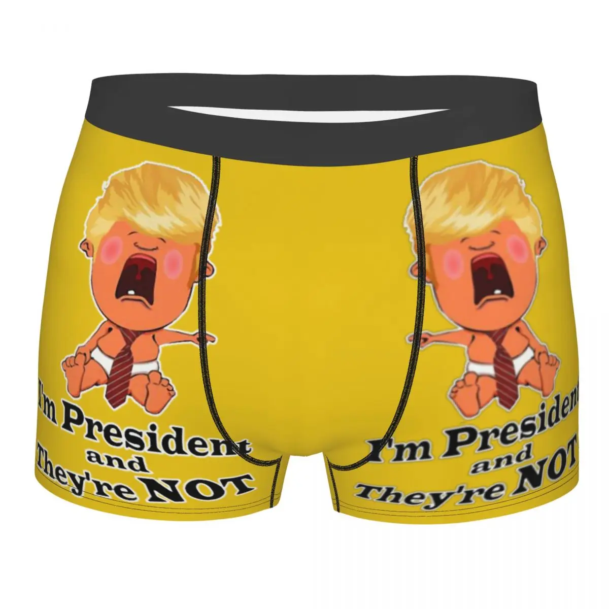 Donald Trump Cartoon Man's Underwear, Highly Breathable printing Top Quality Gift Idea the making of donald trump м johnston