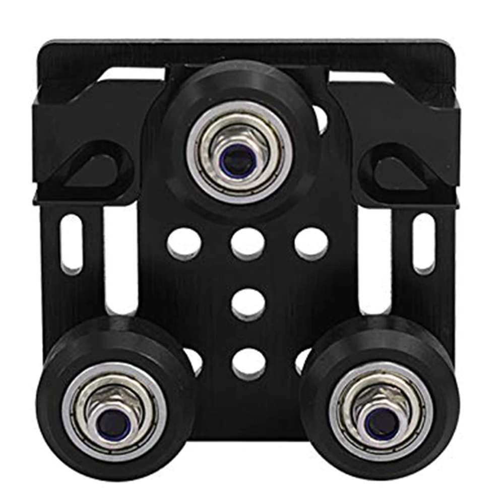 

V Wheel with Plate and 6mm Belt Buckle for 2020 Aluminum Profile 3D Printer Parts for CNC Kossel Black Wheel