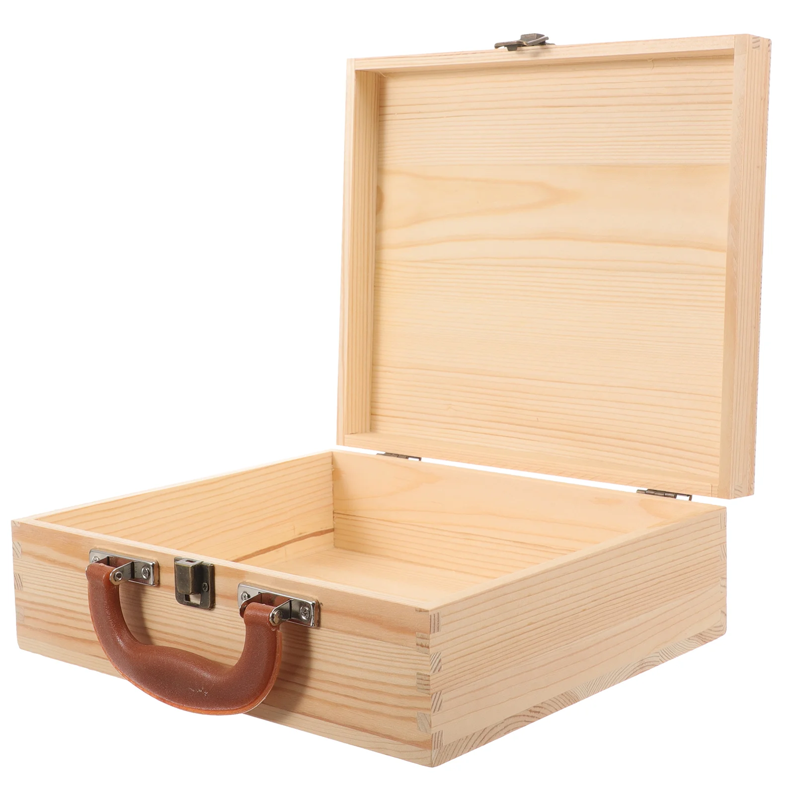 

Book Cases A4 Document Certificate Simple Portable Wooden Box Storage Books Jewelry Organizing Container Holder