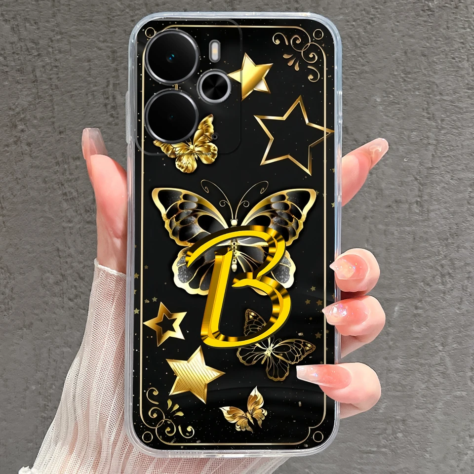 Sparkling Butterfly Shockproof Non-slip Transparent Phone Case Housing