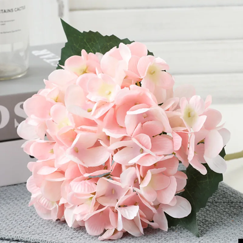 Simulation hydrangea silk flower arch road lead home decoration simulation two-leaf |