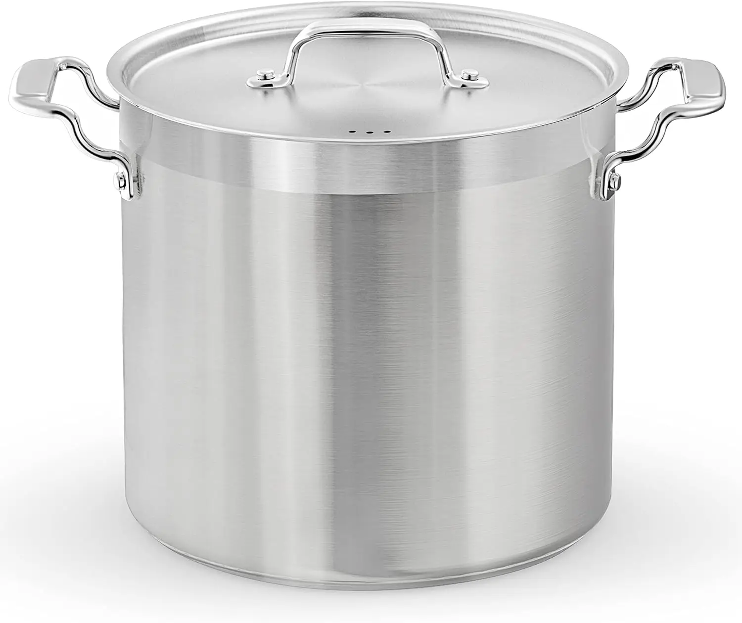 

NutriChef Stainless Steel Cookware Stockpot - 20 Quart, Heavy Duty Induction Pot, Soup Pot With Stainless Steel, Lid,