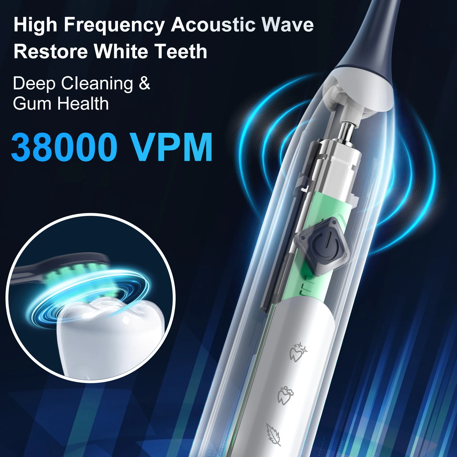 SEJOY Sonic Electric Toothbrush  JS10  Oral Cleaning Personal Care Appliances 5 Modes Smart Rechargeable Automatic Toothbrush 2