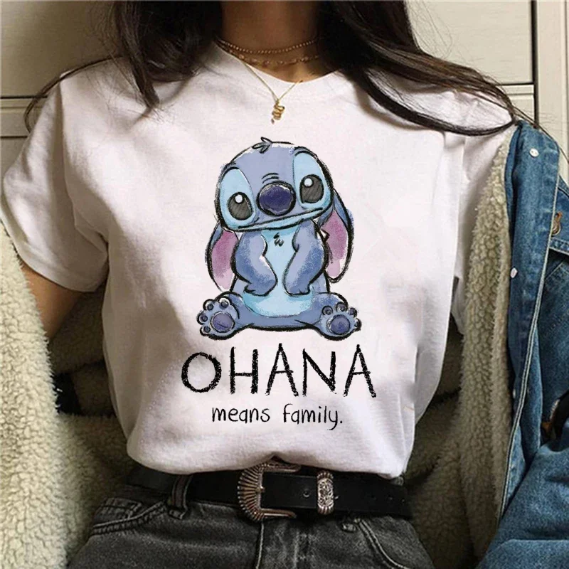 thumbnail image 1 of Camiseta gótica de Stitch de Disney para mujer, remera estampada de Lilo Stitch, camisetas de Hip Hop, ropa para mujer, 1 of 3