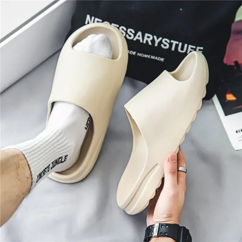 Men Platform Slippers Summer Beach Eva Soft Sole Anti-Slip Sandals