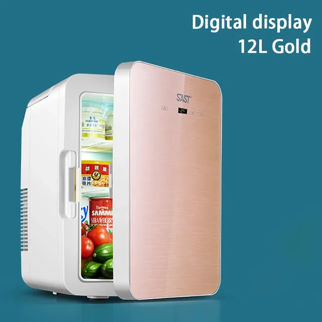 12L Portable Mini Refrigerator Student Dormitory Heating And Cooling Cosmetics Car Home Dual-Use Refrigeration And Preservation 1