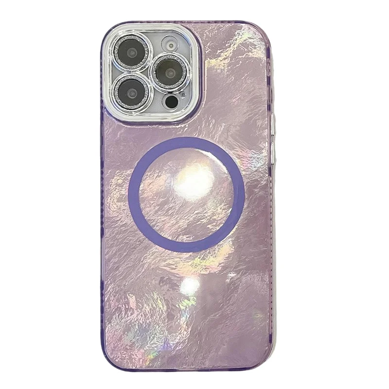 Magnetic Laser Glitter Phone Case For Iphone With Magsafe Support_voghion.com