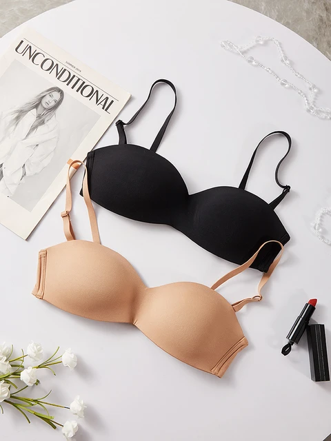 Bra half cup underwear without steel ring light surface summer light show  small bra 1/2 seamless lingerie - AliExpress