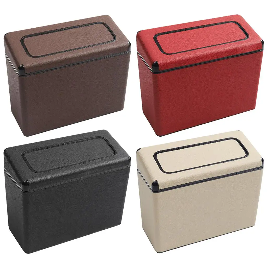 Car Trash Can Car Accessories Small Garbage Can for Auto Home Office