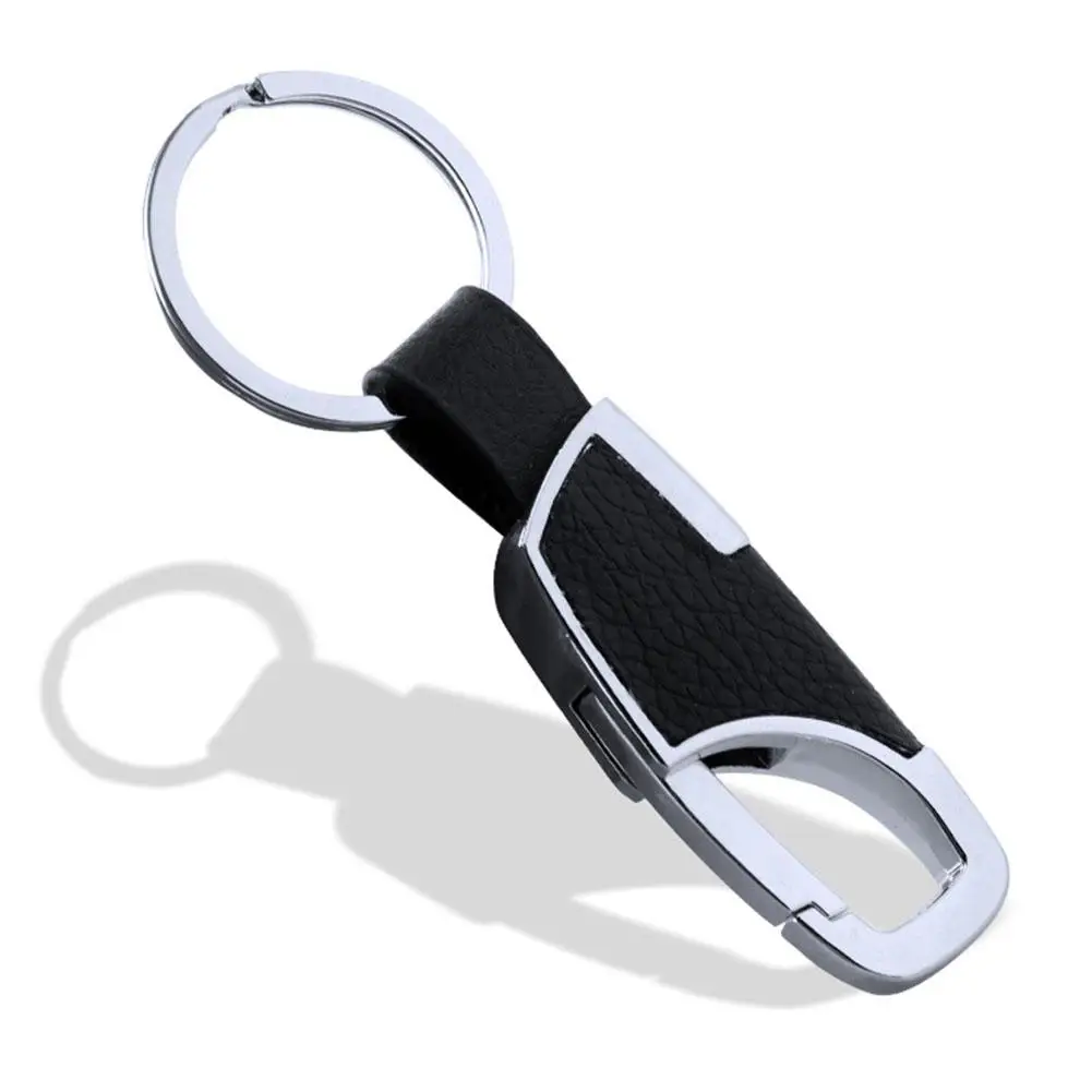

Car Key Chain Leather+ Metal Key Ring
