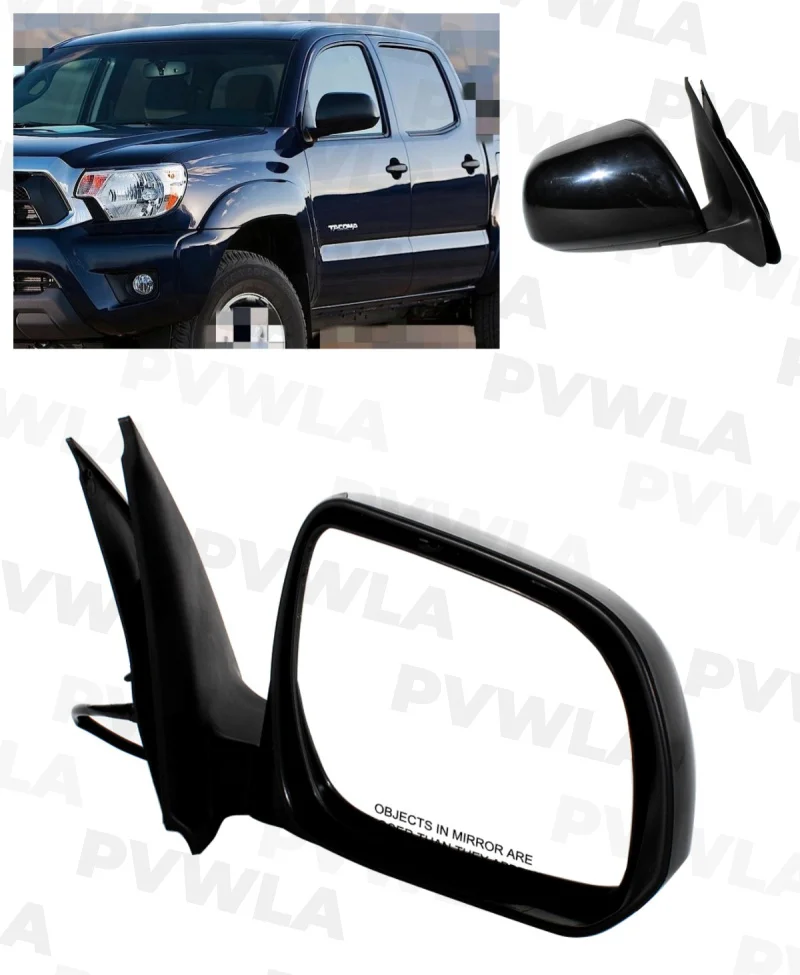 

For Toyota American Version Tacoma 2005 2006 2007 2008 2009 2010 2011 Right Side Rear Mirror Assembly 3 Pins Primed Mirror
