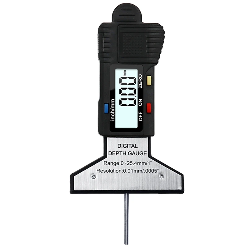 

Car Digital Tread Depth Gauge 0-25.4MM Measuring Ruler Pressure Safety Measurer Tool Tire Monitor Electronic