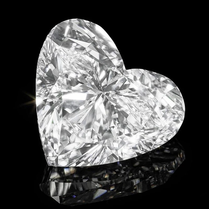 Heart moissanite D VVS1 100% real moissanita