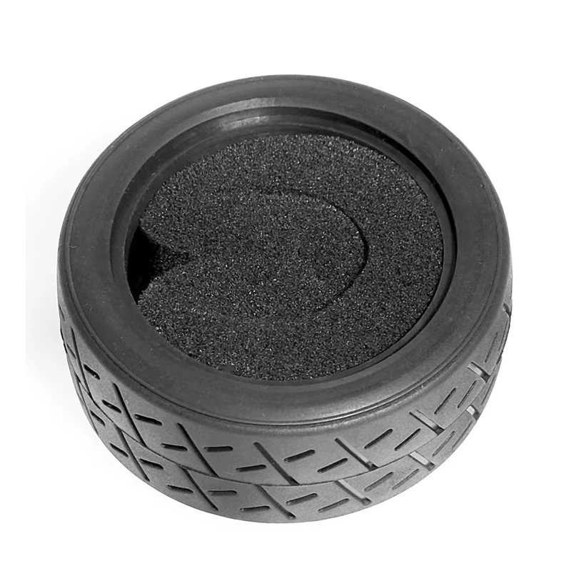 High-Grip Soft Rubber Racing Tires - 1/10 Scale for Indoor & Paved Road Off-Road Use