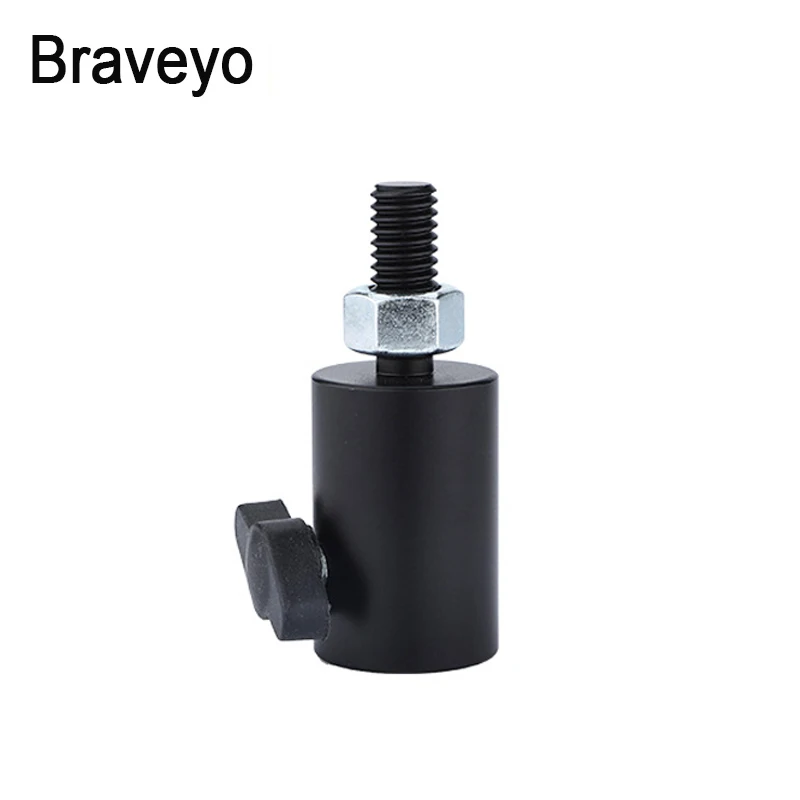 Studio Camera Spot Light Adapter Screw Flash Light Bracket Lamp Holder 3/8 M10 Aluminum Alloy Base