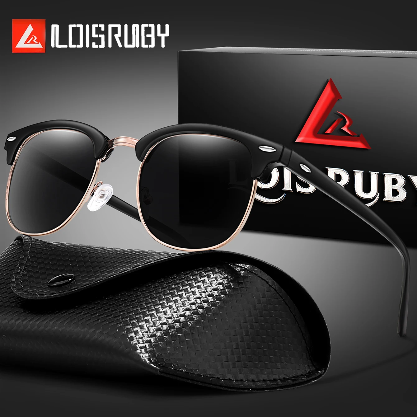 Brand Cycling Sunglasses Retro Frame Mens Womens
