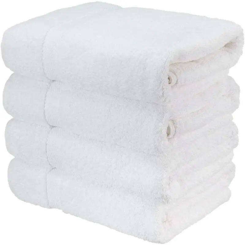 Wealuxe White Bath Towels 22x44 Inch, Cotton Towel Set for Bathroom, Hotel,  Gym, Spa, Soft Extra Absorbent Quick Dry 6 Pack