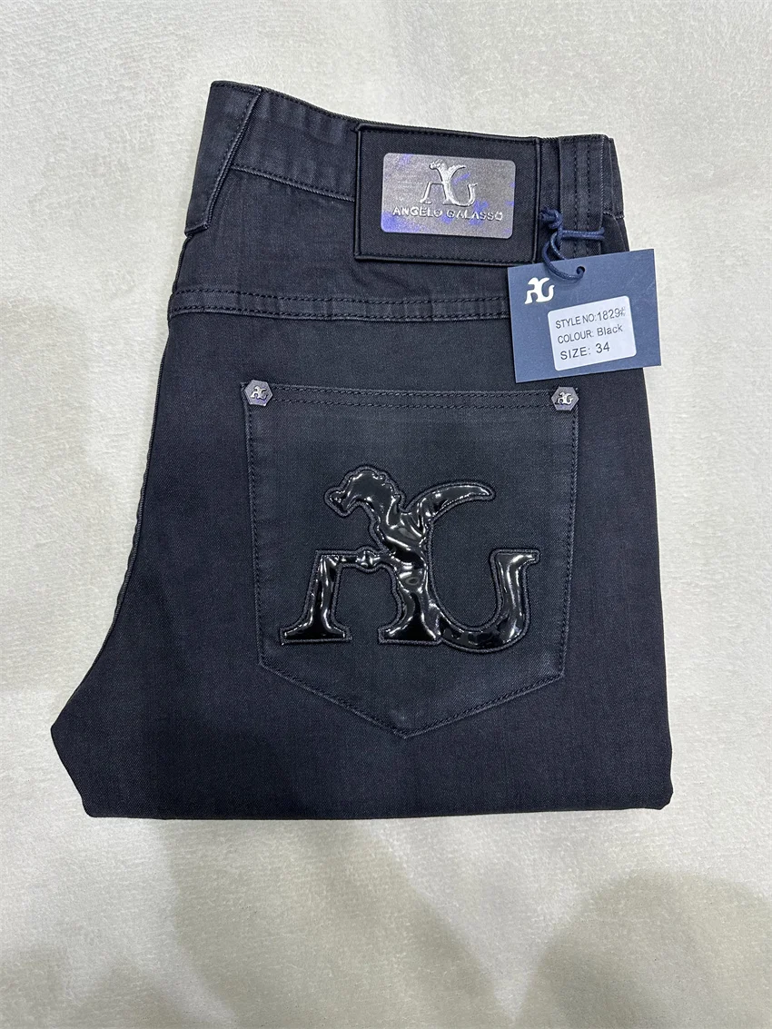 BILLIONAIRE Jeans cotton men 2024-2025 Autumn winter new thick commerce Business elasticity brief designed gentlemansize 32-42 2