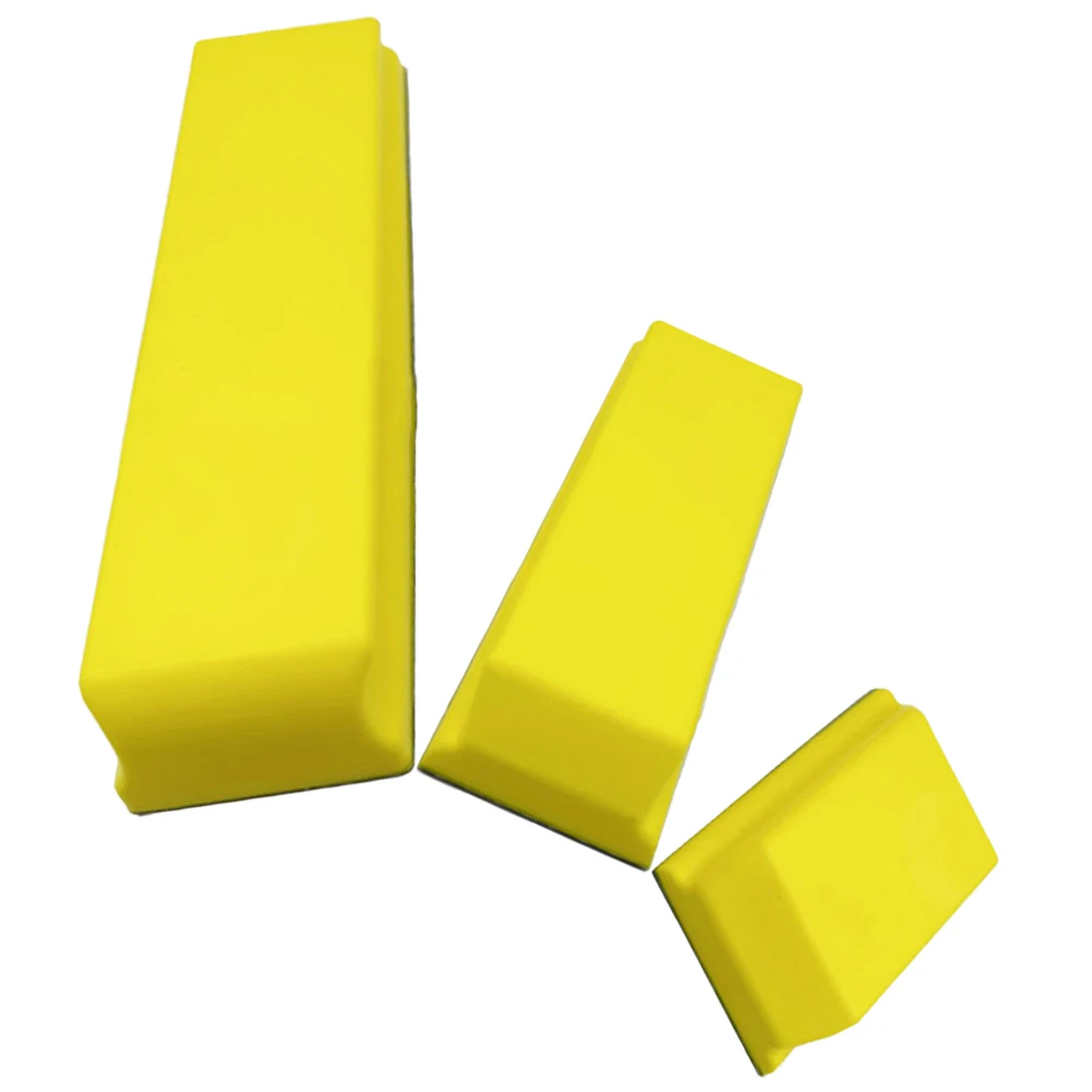 3Pcs Hook And Loop Hand Sanding Block For Polishing In Auto Body 10.7 7.6 4.7inch Abrasive Tools Polishing Pad