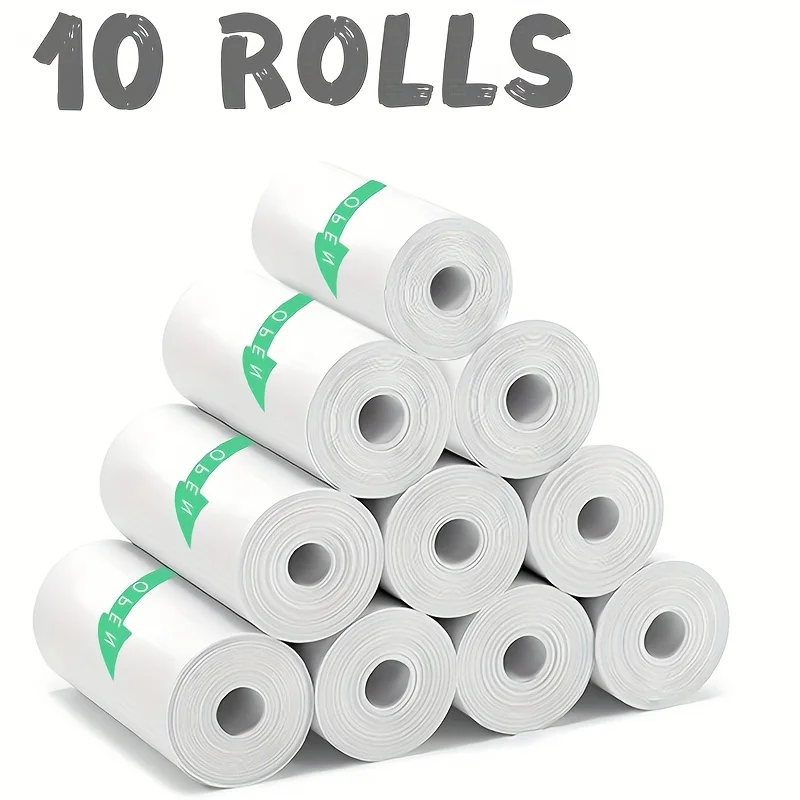 10Rolls Mini Thermal Printer Sticker Paper Self-Adhesive 57x25m Compatible with Most Mini Printers And Instant Kid Print Cameras