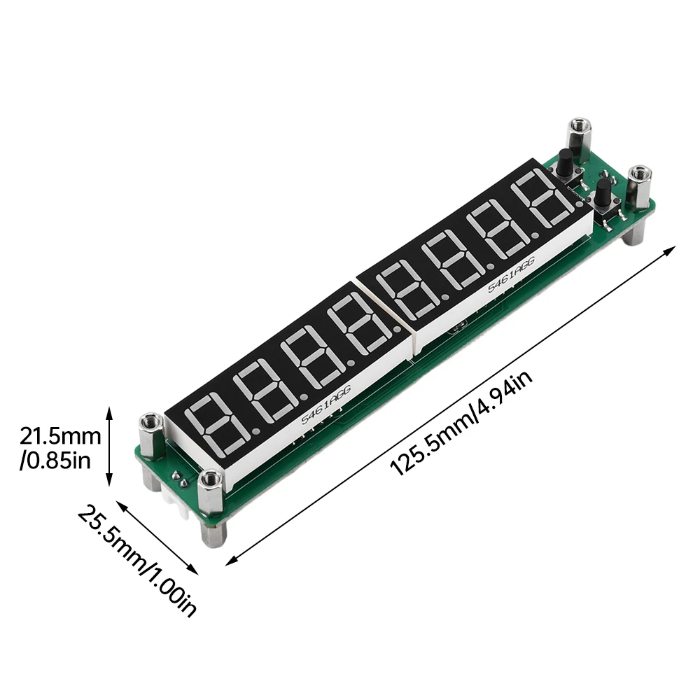 8-bit RF Signal Frequency Counter Cymometer LED Display Frequency Module 0.1MHz~1200MHz Display Meter Tester